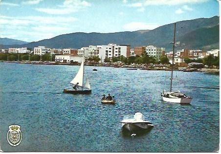 POSTAL L00272: Vista parcial de Rosas, Girona