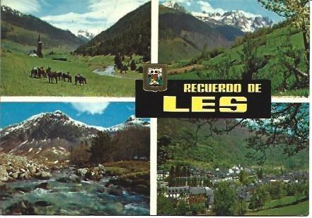 POSTAL L00277: Recuerdo de Les, Lleida