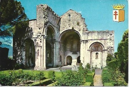 POSTAL L00307: Iglesia de Santa Maria en Besalu, Girona