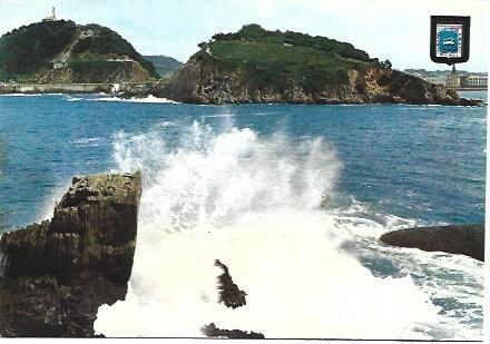 POSTAL L00322: Rompeolas de San Sebastian