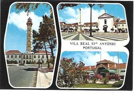 POSTAL L00199: Faro de Vila Real Santo Antonio, Portugal