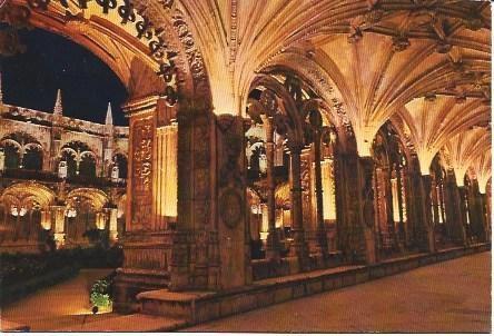 POSTAL L00202: Claustro del Monasterio de los Jeronimos de Lisboa