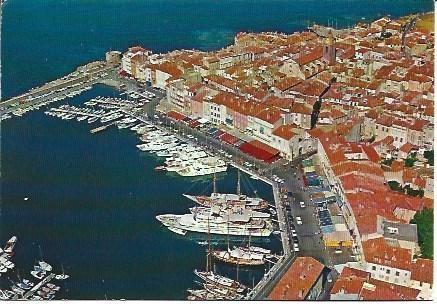 POSTAL L00205: Vista aerea del puerto de Saint Tropez