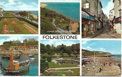 POSTAL L00209: Vistas de Folkstone