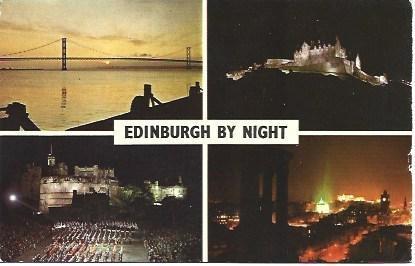POSTAL L00210: Edinburgo de noche