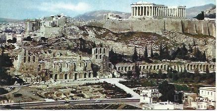 POSTAL L00197: Panoramica de la Acropolis de Atenas
