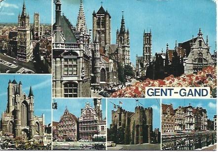 POSTAL L00183: Vistas de Gent-Gand