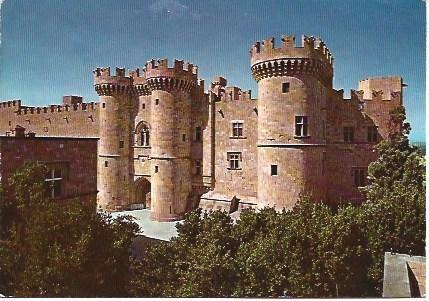 POSTAL L00184: Palacio de los Caballeros en Rodas, Grecia