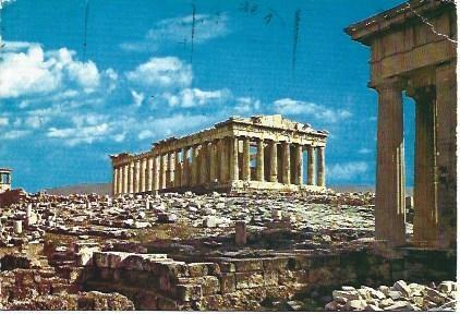 POSTAL L00185: El Partenon en la Acropolis de Atenas