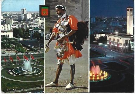 POSTAL L00186: Plaza de las Naciones Unidas en Casablanca, Marruecos