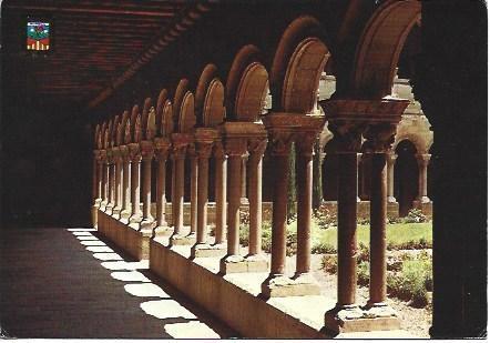 POSTAL L00244: Claustro romanico del Monasterio de Ripoll