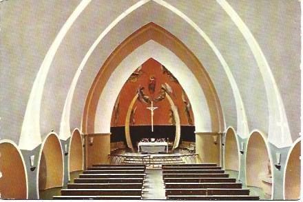 POSTAL L00252: Interior de la nueva iglesia de Pont de Suert, Lleida