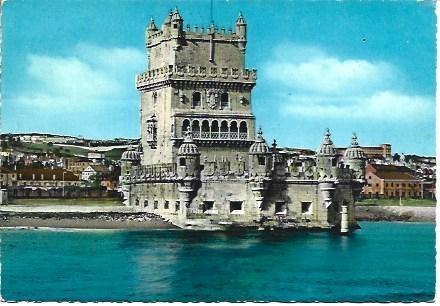 POSTAL L00221: Torre de Belem en Lisboa, Portugal