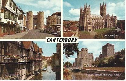 POSTAL L00225: Vistas de Canterbury