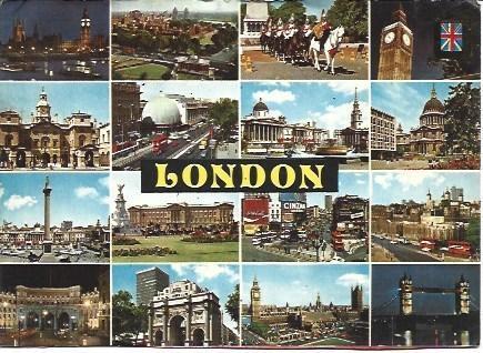 POSTAL L00228: Recuerdos de Londres
