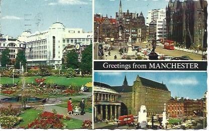 POSTAL L00229: Recuerdos de Manchester
