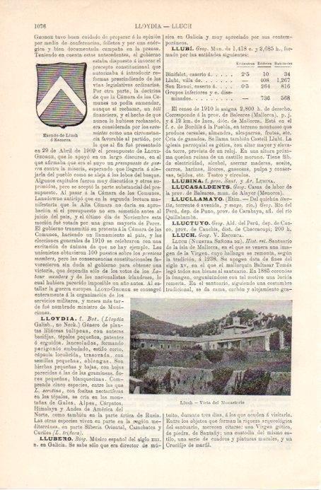LAMINA V09080: Monasterio de Lluch, Mallorca