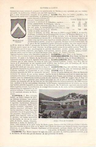 LAMINA V09080: Monasterio de Lluch, Mallorca