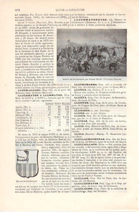 LAMINA V09081: Batalla de Lluchmayor, por Fausto Morell