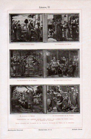 LAMINA V09062: Composiciones del retablo mayor de la catedral de Valencia