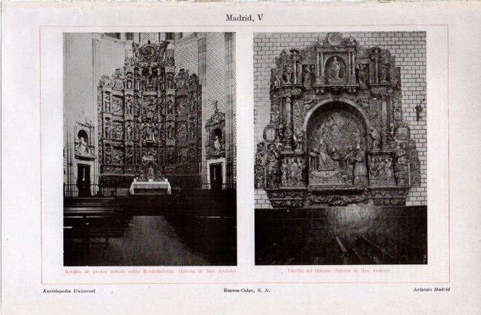 LAMINA V09083: Iglesia de San Andres, Madrid