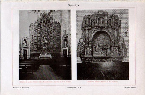 LAMINA V09083: Iglesia de San Andres, Madrid