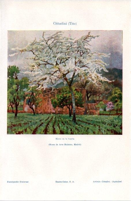 LAMINA V09102: Marzo en la huerta, por Tito Cittadini