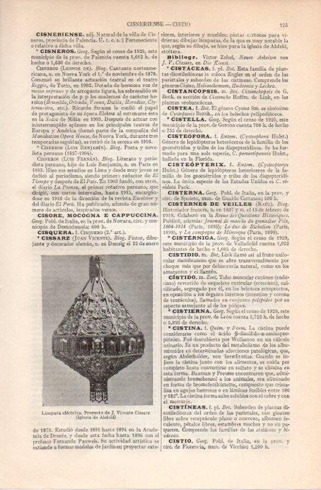 LAMINA V09100: Lampara electrica, por Vicente Cissarz