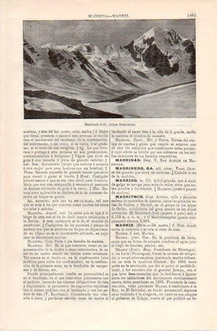 LAMINA V09091: Madritsch-Joch en los Alpes