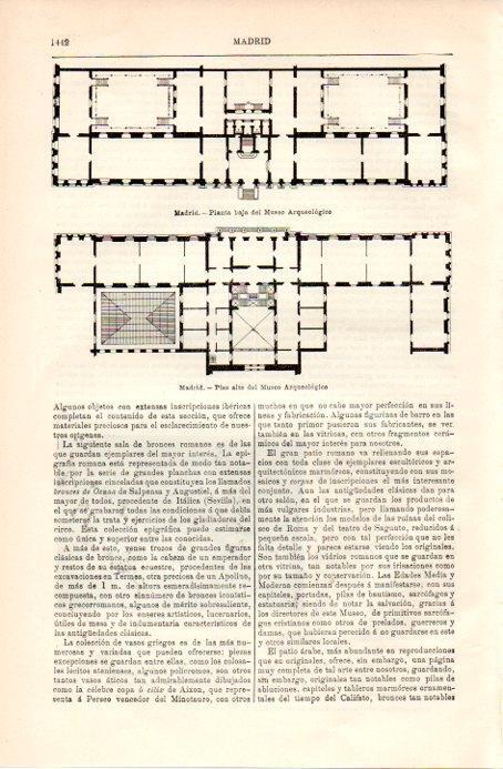 LAMINA V09049: Planta del Museo Arqueologico de Madrid