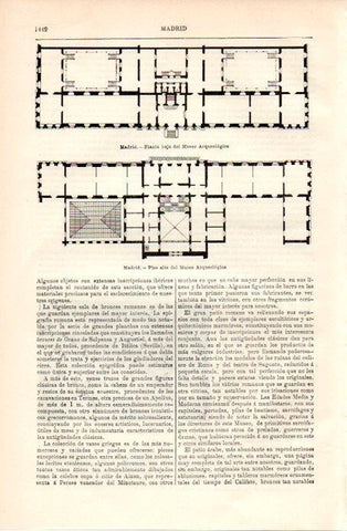 LAMINA V09049: Planta del Museo Arqueologico de Madrid