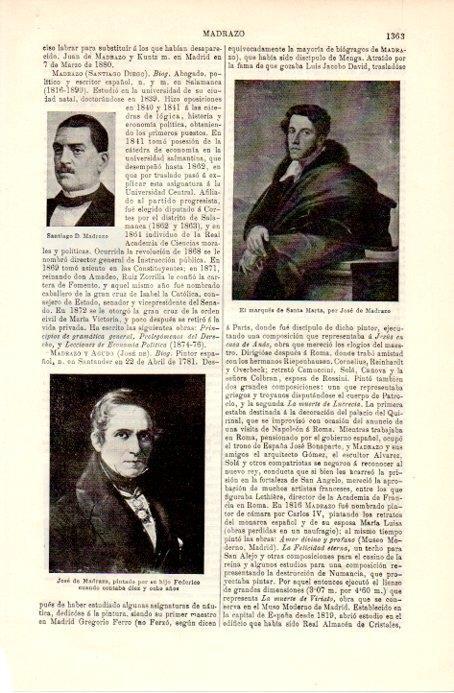 LAMINA V09010: El marques de Santa Marta, por Jose de Madrazo