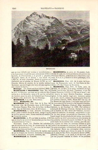 LAMINA V09005: Vista del Maderanertal, Suiza