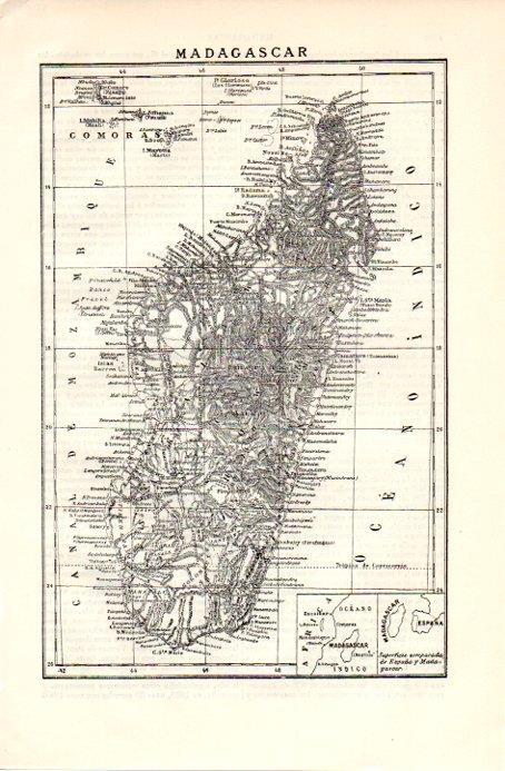 LAMINA V08996: Mapa de Madagascar