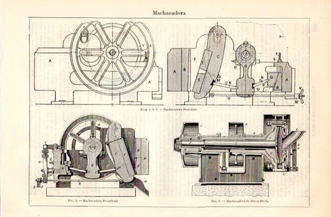 LAMINA V08992: Machacadora Pratchitt, Broadbent y de discos Hecla