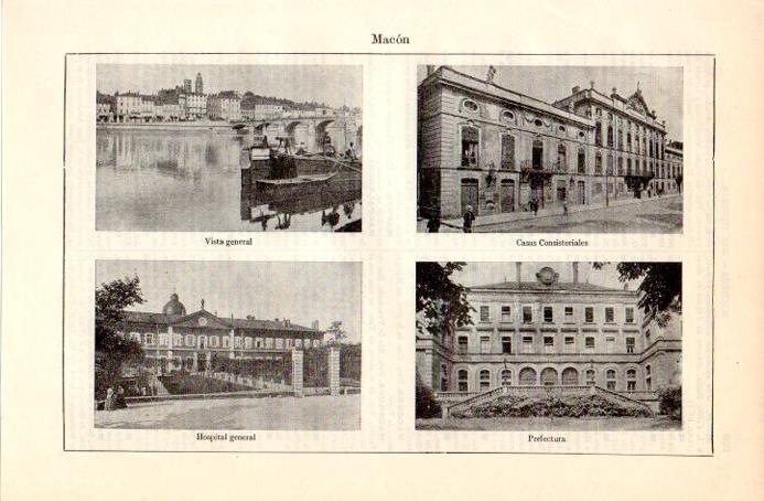LAMINA V08991: Vistas de Macon, Francia