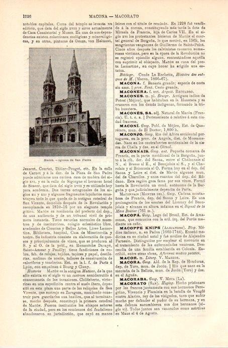 LAMINA V08990: Iglesia de San Pedro en Macon, Francia