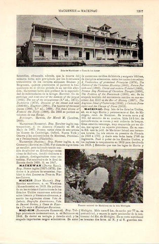 LAMINA V08988: Casa de los Astor en la isla de Mackinac