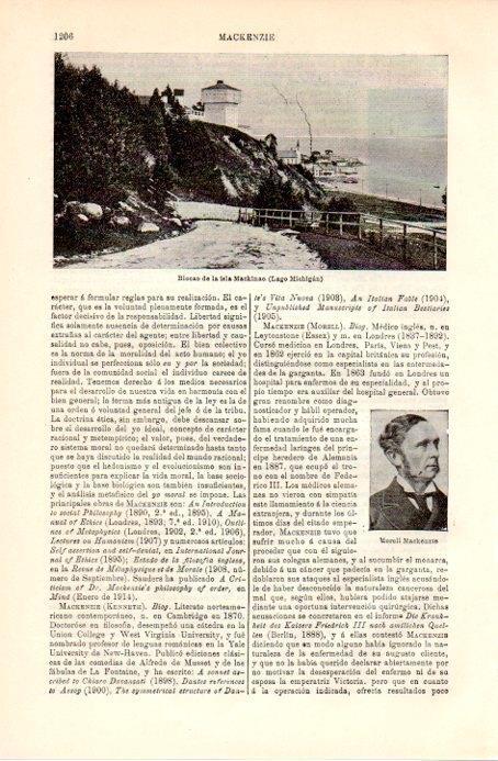 LAMINA V08987: Blocao de la isla Mackinac en Lago Michigan