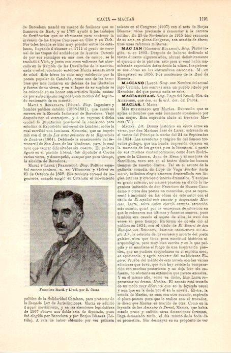 LAMINA V08986: Francisco Macia y Llusa, por R. Casas