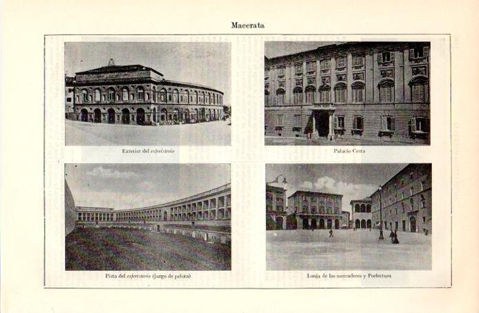 LAMINA V08984: Vistas de Macerata, Italia
