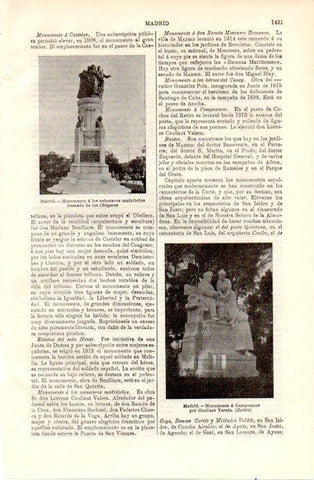LAMINA V09042: Monumento a Campoamor, por Coullaut Varela 