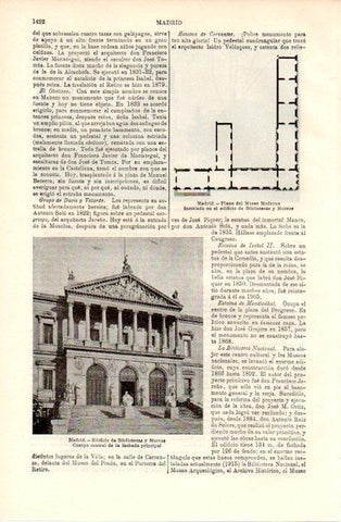 LAMINA V09035: Edificio de Bibliotecas y Museos en Madrid