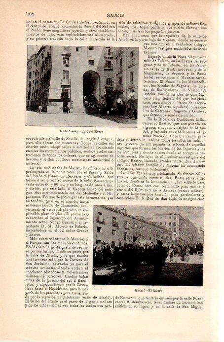 LAMINA V09020: Arco de Cuchilleros y el Rastro de Madrid