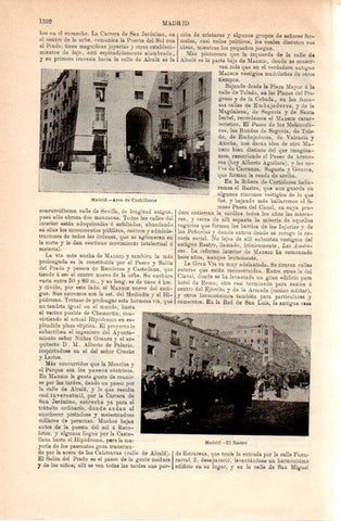 LAMINA V09020: Arco de Cuchilleros y el Rastro de Madrid