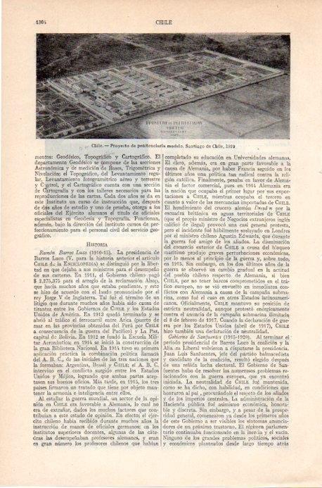 LAMINA V09218: Modelo de penitenciaria en 1929 en Santiago de Chile
