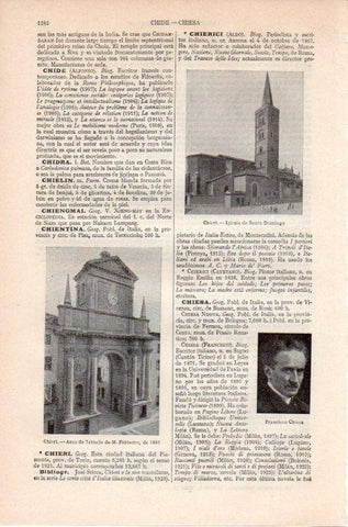 LAMINA V09209: Iglesia de Santo Domingo en Chieri, Italia