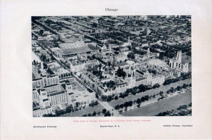 LAMINA V09204: Vista aerea de Chicago