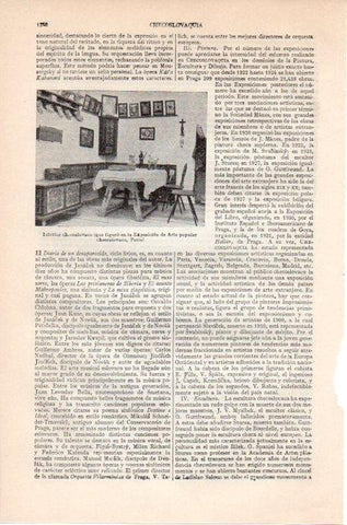 LAMINA V09197: Exposicion de Arte popular checoslovaco en Paris