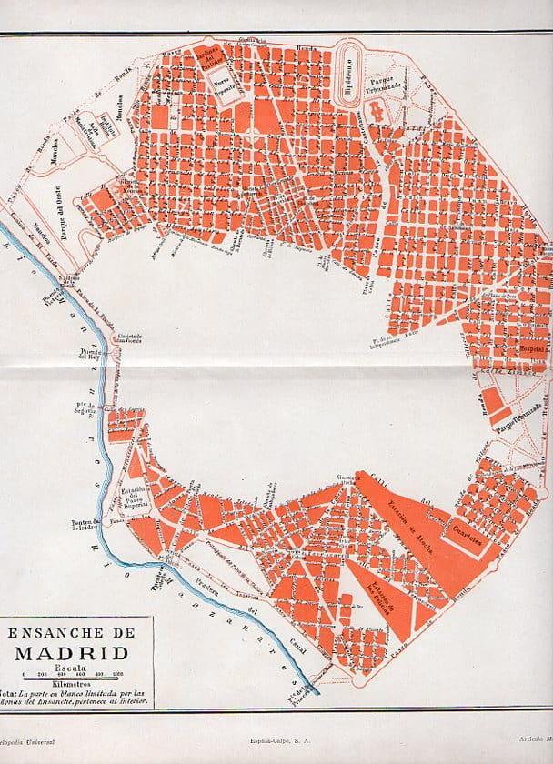 LAMINA V09250: Plano ensanche de Madrid